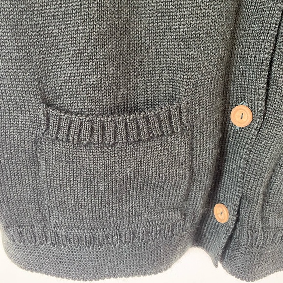 Woolovers | Long Forest Green Wool Waistcoat Sweater Vest | XL - Picture 7 of 10